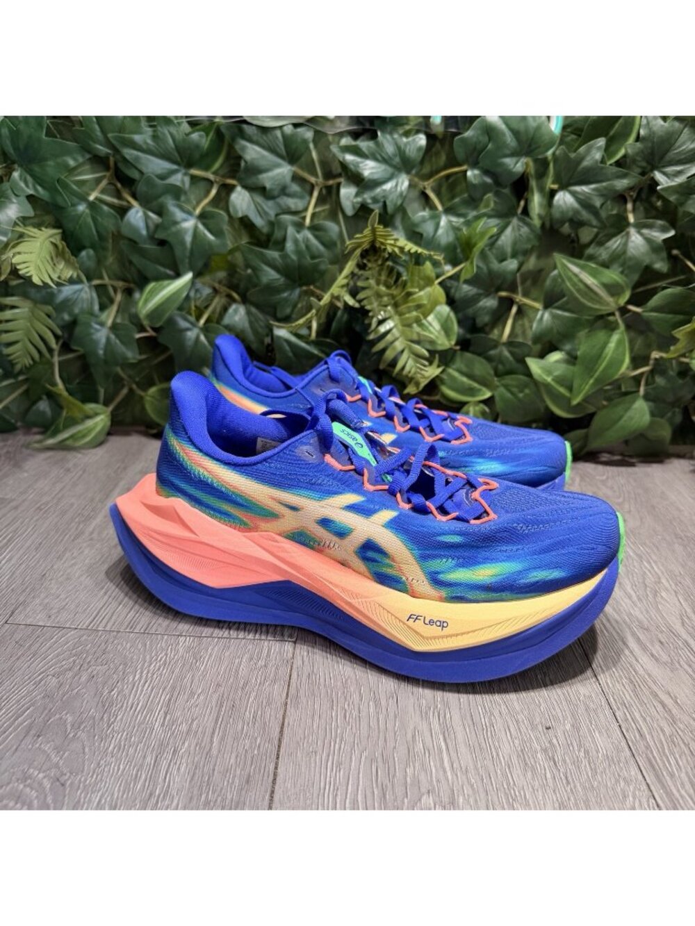 Asics Superblast 3 Running Blue Orange 1013A177-400 Men's Size 6 Women 7.5 Worn1